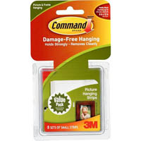 command picture hanging strip small white value pack 8 pairs