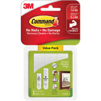 command picture hanging strip small and medium combo pack white