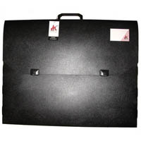 colby art carry case pp embossed with handle and clip a2 black