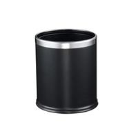 compass garbage bin round 10 litre black