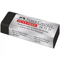 faber-castell dust free eraser black