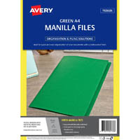 avery 82733 manilla folder a4 green pack 20