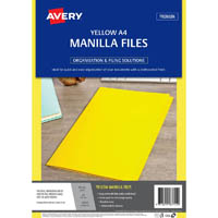 avery 83742 manilla folder a4 yellow pack 10