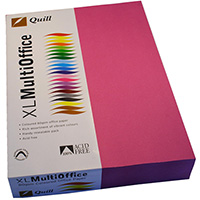 quill cover paper 80gsm a4 fluoro pink pack 500