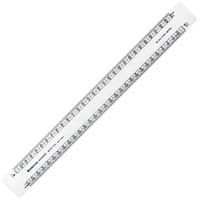 staedtler 961 80-3as academy oval scale ruler 300mm clear