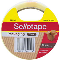 sellotape packaging tape polypropylene 36mm x 50m clear