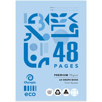 olympic gh104p eco graph book 10mm 70gsm 48 page a4