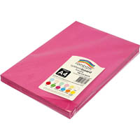 rainbow system board 150gsm a4 hot pink pack 100