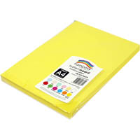 rainbow system board 150gsm a4 sunshine yellow pack 100