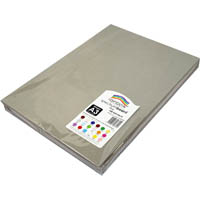 rainbow spectrum board 220gsm a3 grey pack 100