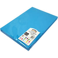 rainbow spectrum board 220gsm a3 turquoise pack 100