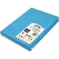 rainbow spectrum board 220gsm a4 turquoise pack 100
