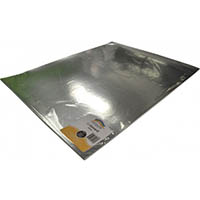 rainbow foil board 270gsm 510 x 630mm silver pack 20