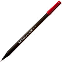 artline supreme fineliner pen 0.4mm dark red