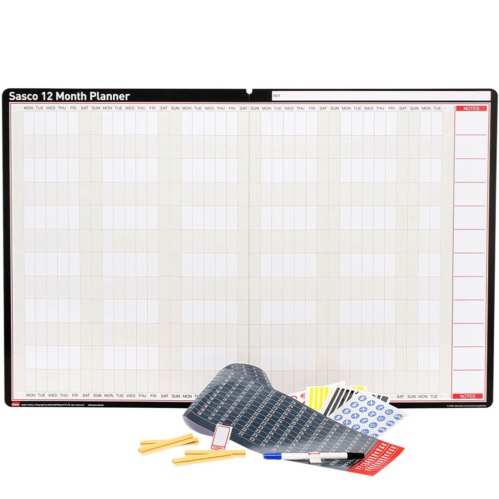 SASCO UNDATED 12 MONTH PLANNER 910 X 605MM |  | 7014098i