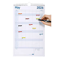 sasco 10540 family 250 x 410mm activity wall calendar