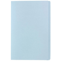 marbig manilla folder foolscap light blue box 100