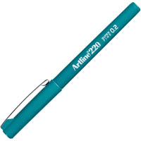 artline 220 fineliner pen 0.2mm dark green
