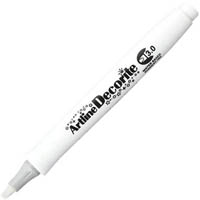 artline decorite standard marker pen chisel 3.0mm white