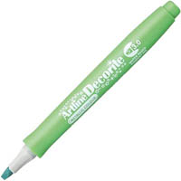artline decorite metallic marker pen chisel 3.0mm green