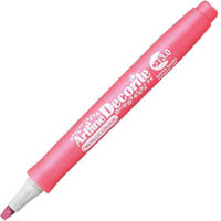 artline decorite metallic marker pen chisel 3.0mm pink