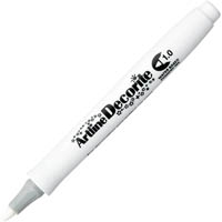 artline decorite standard marker pen bullet 1.0mm white
