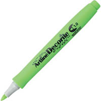 artline decorite standard marker pen bullet 1.0mm yellow/green
