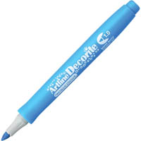 artline decorite metallic marker pen bullet 1.0mm blue
