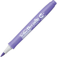 artline decorite metallic marker pen brush purple