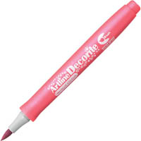 artline decorite metallic marker pen brush pink