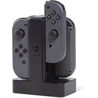 powera joy-con charging station for nintendo switch black