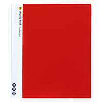 marbig display book non-refillable 40 pocket a4 red