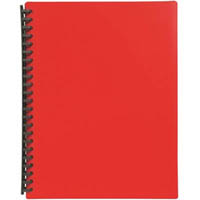 marbig display book refillable 40 pocket a4 red