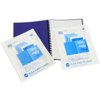 marbig display book refill a4 clear pack 100