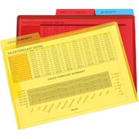 marbig letter file with secure flap and tab a4 clear pack 3