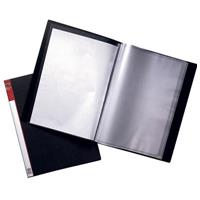 marbig clearview display book non-refilable 24 pocket a4 black