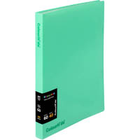 colourhide display book fixed 40 pocket a4 biscay green