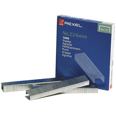 REXEL STAPLES 23/6 PACK 1000 |  | 7009148