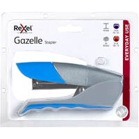 rexel gazelle stapler blue