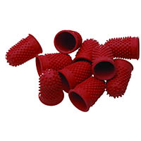rexel thimblettes finger cones size 1 red