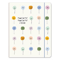 orange circle 24352 just right monthly planner dotted palms
