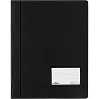 durable duralux pvc document folder a4 transluscent black