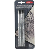 derwent watersoluble graphitone pencil assorted pack 4