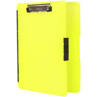 dexas slimcase 2 storage clipboard a4 neon yellow