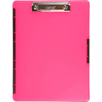dexas slimcase 2 storage clipboard a4 neon pink