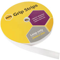 marbig grip strips loop only 25mm x 25m