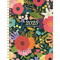 cumberland 2025 teacher planner a4 floral