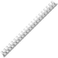 rexel plastic binding comb round 21 loop 50mm a4 white box 50