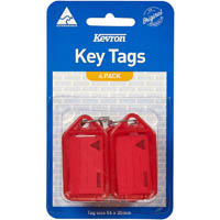 kevron id5 keytags red pack 4