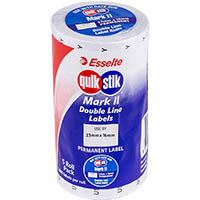 quikstik mark ii pricing gun label permanent use by 1000 labels/roll 23 x 16mm white pack 5
